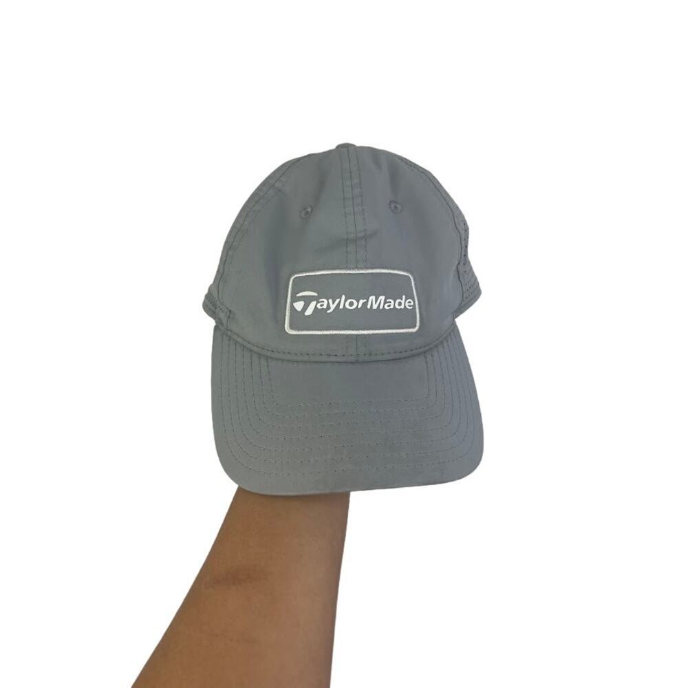 Taylormade Gray golf hat adjustable vented cap one size fits all